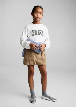 Dzieci MANGO Koszulki I Topy*Koszulka z koralikami