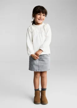 Dzieci MANGO Koszulki*Koszulka z marszczonym dekoltem