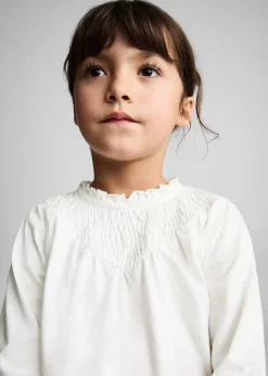 Dzieci MANGO Koszulki*Koszulka z marszczonym dekoltem
