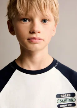 Dzieci MANGO Koszulki*Koszulka z mieszanki bawełny