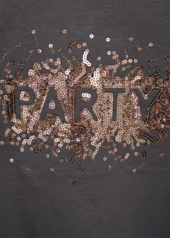 Dzieci MANGO Koszulki I Topy*Koszulka z nadrukiem i cekinami