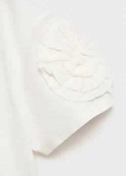 Dzieci MANGO Koszulki I Topy*Koszulka z nadrukiem i zdobieniem