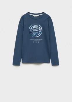 Dzieci MANGO Koszulki*Koszulka z nadrukiem i zdobieniami