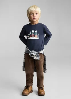 Dzieci MANGO Koszulki*Koszulka z nadrukiem świątecznym