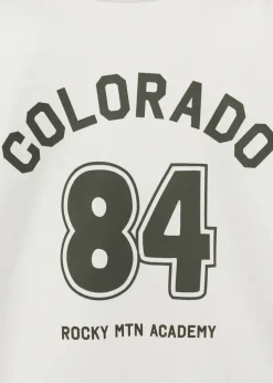 Dzieci MANGO Koszulki*Koszulka z nadrukiem z haftowanymi konturami