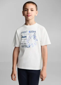 Dzieci MANGO Koszulki*Koszulka z surferskim nadrukiem