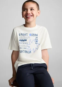 Dzieci MANGO Koszulki*Koszulka z surferskim nadrukiem