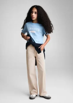 Dzieci MANGO Koszulki I Topy*Koszulka z surferskim nadrukiem