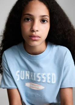 Dzieci MANGO Koszulki I Topy*Koszulka z surferskim nadrukiem