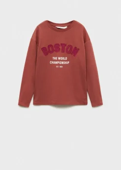 Dzieci MANGO Koszulki*Koszulka z wzorzystym detalem