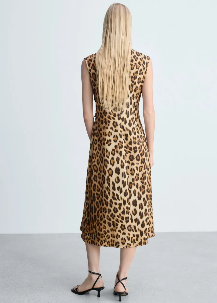 MANGO Sukienki I Kombinezony*Koszulowa sukienka w cętki