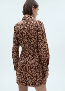 MANGO Sukienki I Kombinezony*Koszulowa sukienka w cętki