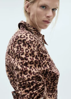 MANGO Sukienki I Kombinezony*Koszulowa sukienka w cętki