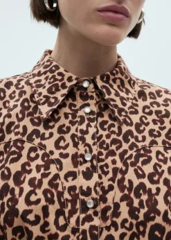 MANGO Sukienki I Kombinezony*Koszulowa sukienka w cętki