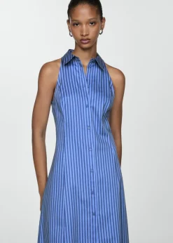 MANGO Sukienki I Kombinezony*Koszulowa sukienka w pasy