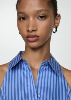 MANGO Sukienki I Kombinezony*Koszulowa sukienka w pasy