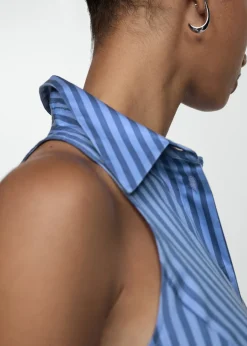 MANGO Sukienki I Kombinezony*Koszulowa sukienka w pasy