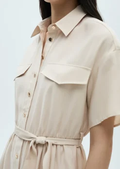 MANGO Sukienki I Kombinezony*Koszulowa sukienka z paskiem