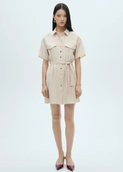 MANGO Sukienki I Kombinezony*Koszulowa sukienka z paskiem