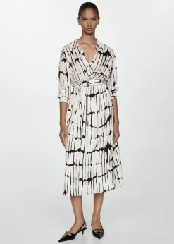 MANGO Sukienki I Kombinezony*Koszulowa wzorzysta sukienka