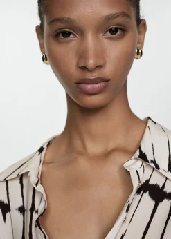 MANGO Sukienki I Kombinezony*Koszulowa wzorzysta sukienka