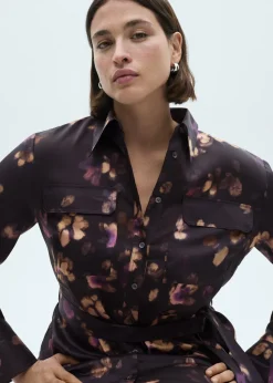 MANGO Sukienki I Kombinezony*Koszulowa wzorzysta sukienka