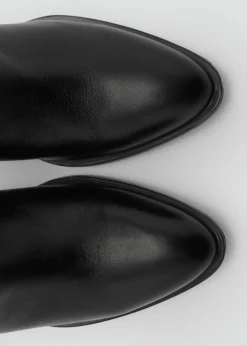 MANGO Buty|Akcesoria Skórzane*Kozaki skórzane na obcasie