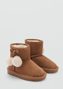 Dzieci MANGO Buty*Kozaki skórzane z niską cholewką