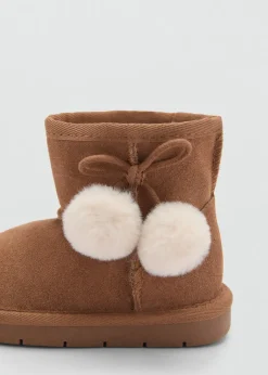 Dzieci MANGO Buty*Kozaki skórzane z niską cholewką