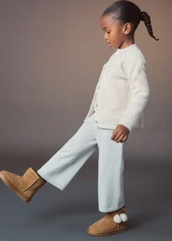 Dzieci MANGO Buty*Kozaki skórzane z niską cholewką