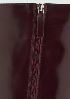 MANGO Buty|Akcesoria Skórzane*Kozaki ze skóry z suwakiem