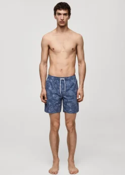 MANGO Więcej Akcesoriów*Kąpielówki z morskimi motywami