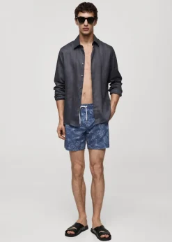 MANGO Więcej Akcesoriów*Kąpielówki z morskimi motywami