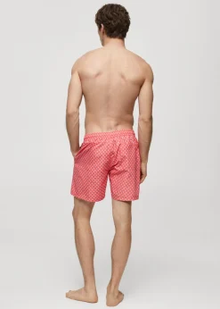 MANGO Więcej Akcesoriów*Kąpielówki z troczkami i nadrukiem