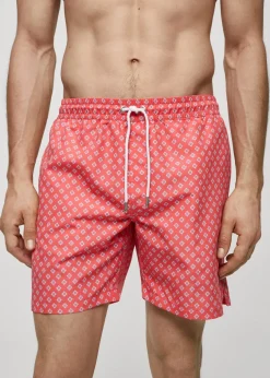 MANGO Więcej Akcesoriów*Kąpielówki z troczkami i nadrukiem