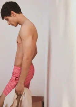 MANGO Więcej Akcesoriów*Kąpielówki z troczkami i nadrukiem