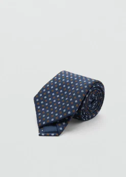 MANGO Krawaty, Muszki I Chusteczki Do Nosa*Krawat 100% jedwab morwowy nadruk