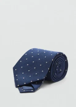 MANGO Krawaty, Muszki I Chusteczki Do Nosa*Krawat 100% jedwab morwowy w kropki