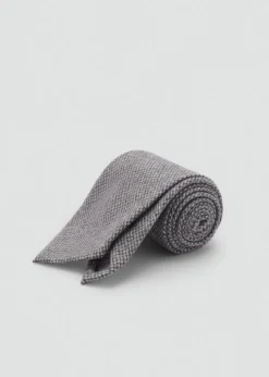 MANGO Akcesoria|Krawaty, Muszki I Chusteczki Do Nosa*Krawat wełniany z teksturą