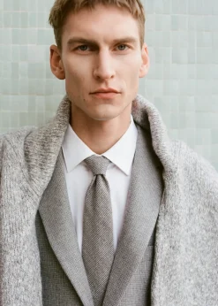 MANGO Akcesoria|Krawaty, Muszki I Chusteczki Do Nosa*Krawat wełniany z teksturą