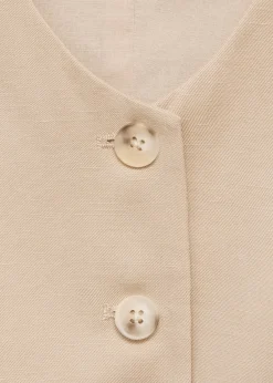 MANGO Kamizelki*Krótka kamizelka z lyocellu