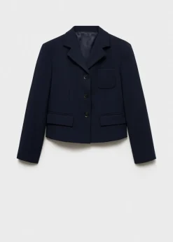 MANGO Kurtki|Marynarki*Krótka marynarka z guzikami