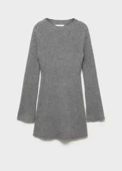 MANGO Sukienki I Kombinezony*Krótka prążkowana sukienka