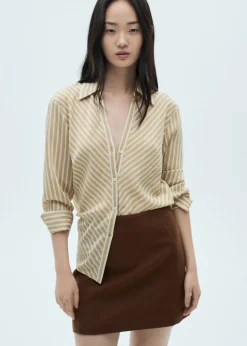 MANGO Spódnice*Krótka spódnica z wełny