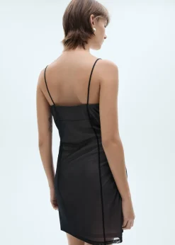 MANGO Sukienki I Kombinezony*Krótka sukienka bieliźniana z siateczkowej tkaniny