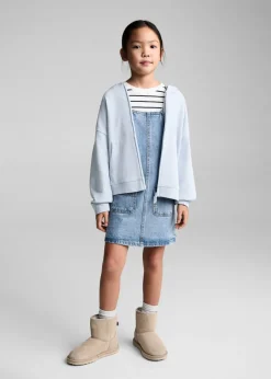 Dzieci MANGO Sukienki I Kombinezony*Krótka sukienka dżinsowa na szelkach