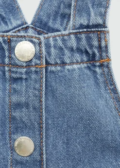 Dzieci MANGO Sukienki I Kombinezony|Szorty I Spódnice*Krótka sukienka dżinsowa na szelkach