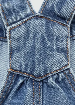 Dzieci MANGO Sukienki I Kombinezony|Szorty I Spódnice*Krótka sukienka dżinsowa na szelkach