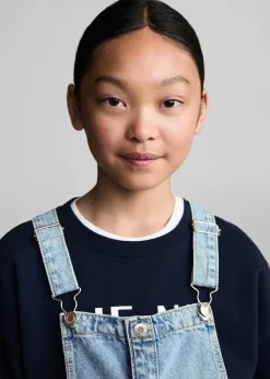 Dzieci MANGO Sukienki I Kombinezony*Krótka sukienka dżinsowa na szelkach