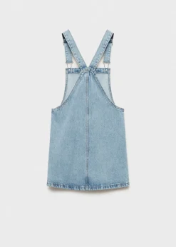 Dzieci MANGO Sukienki I Kombinezony*Krótka sukienka dżinsowa na szelkach